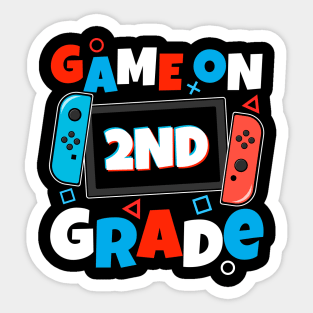 Game On 2nd Grade Second First Day School T-Shirt Sticker